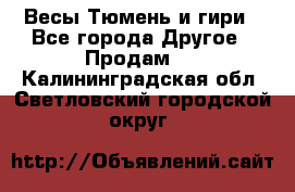 Весы Тюмень и гири - Все города Другое » Продам   . Калининградская обл.,Светловский городской округ 